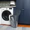 Mind Reader 50L Tapered Laundry Hamper with Swiss Cross Cut-Outs, Gray